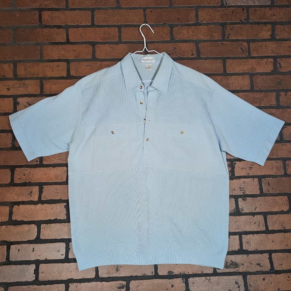 Norm Thompson Half Button Down Shirt‎